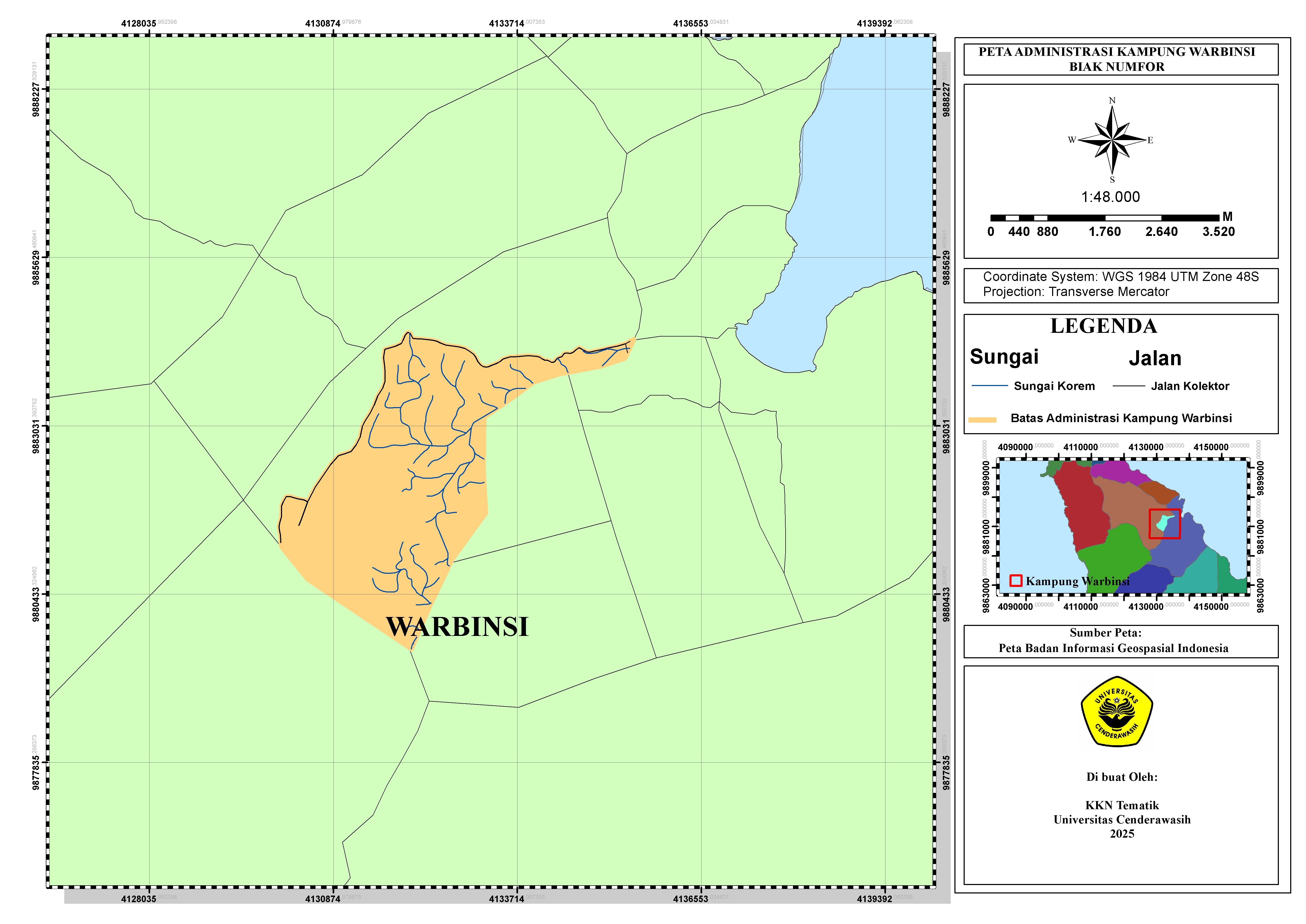 Peta Administrasi Warbinsi